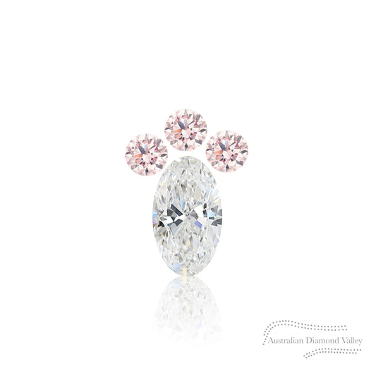 LNY 2023 Year of the Rabbit Foot .065ct Authentic Australian Pink Argyle Origin Diamond - 8P