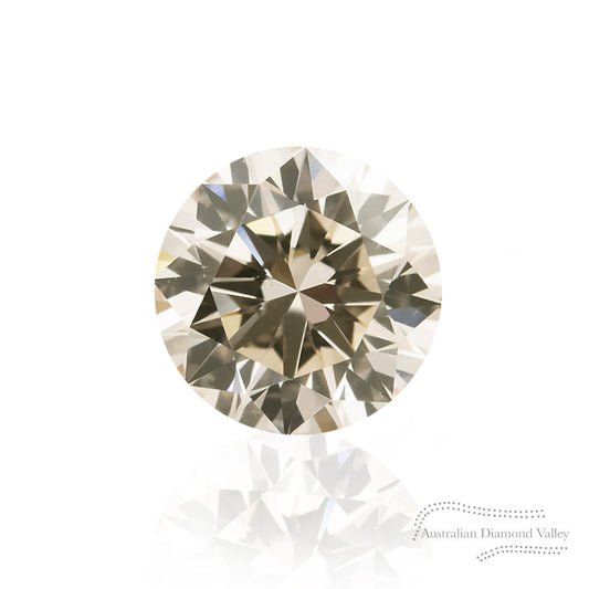 0.50ct Authentic Australian Light Champagne Diamond of Argyle Origin - C1/SI1