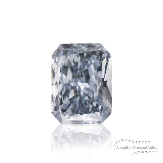 0.08ct Authentic Australian Blue Radiant Cut Diamond of Argyle Origin - BL2 (18/27)