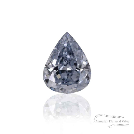 0.08ct Authentic Australian Blue Pear Cut Diamond of Argyle Origin - BL3 (27/27)