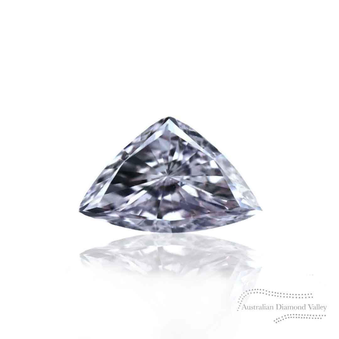0.09ct Authentic Australian Blue Trilliant Cut Diamond of Argyle Origi ...