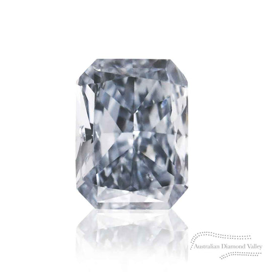 0.09ct Authentic Australian Blue Radiant Cut Diamond of Argyle Origin - BL2 (19/27)