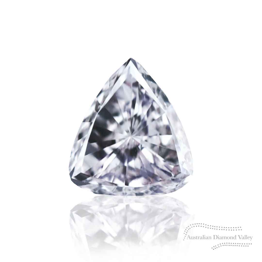 0.09ct Authentic Australian Blue Trilliant Cut Diamond of Argyle Origin- BL1 (20/27)