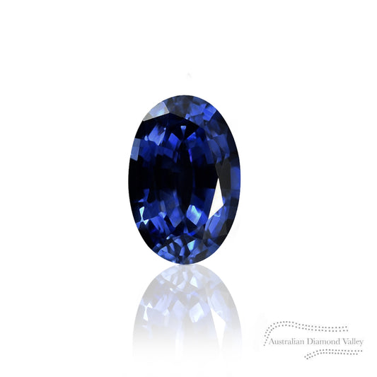 0.58ct Australian Blue Sapphire Oval Cut