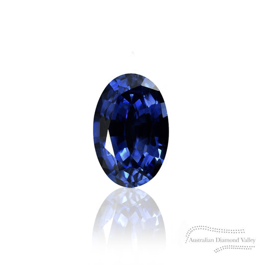 0.72ct Australian Blue Sapphire Oval Cut