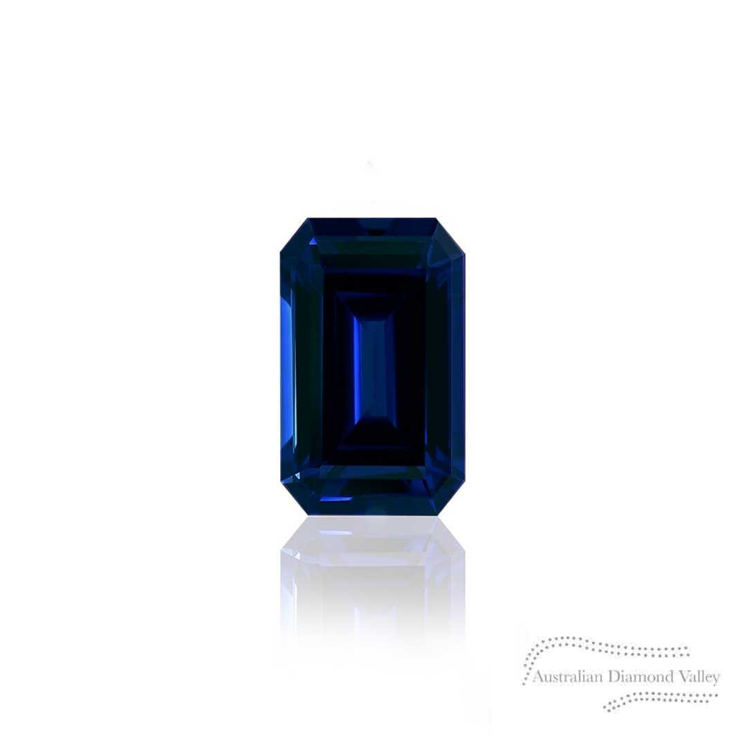 0.56ct Australian Blue Sapphire Emerald Cut