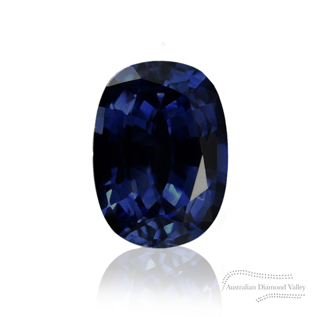 1.08ct Australian Blue Sapphire Cushion Cut