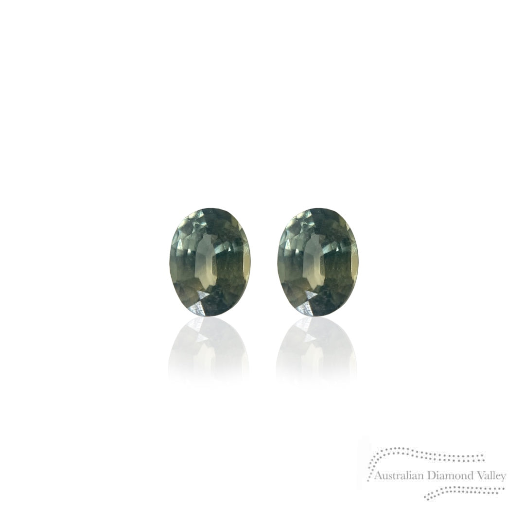 1.05ct Australian Yellow/Blue Parti Sapphire Oval Cut