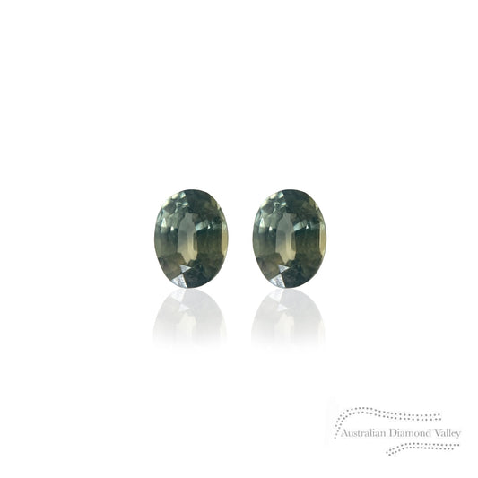 1.05ct Australian Yellow/Blue Parti Sapphire Oval Cut