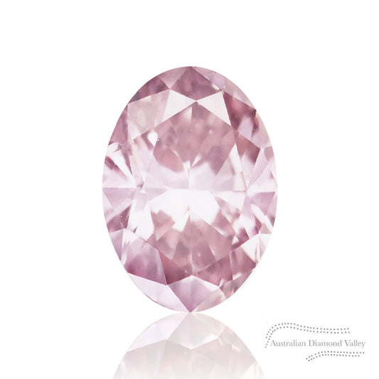 0.19ct Authentic Australian Pink Oval Diamond of Argyle Origin - 7P