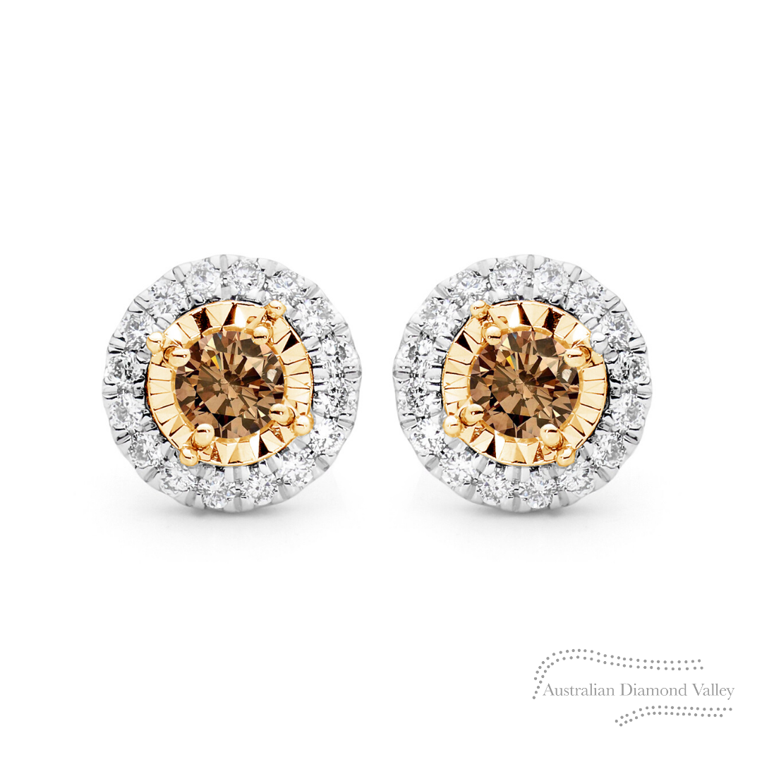 Cognac Cloud Earrings