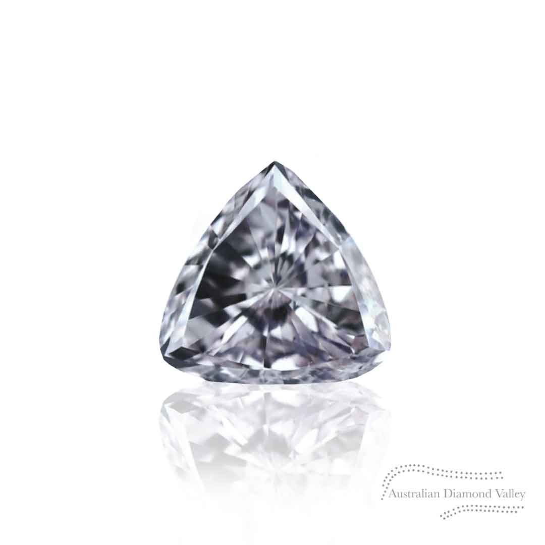 0.06ct Authentic Australian Blue Trilliant Cut Diamond of Argyle Origin - BL2 (22/27)