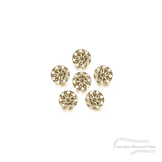 Diamond Valley Baby Daisy 0.03ct Authentic Australian Champagne Argyle Origin Diamond - C3