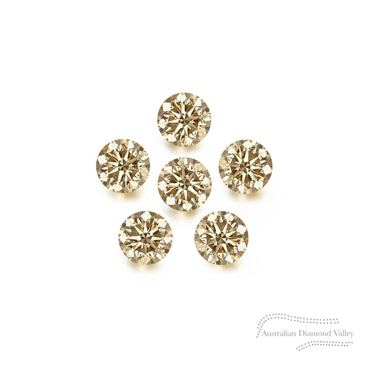 Diamond Valley Daisy 0.06ct Authentic Australian Champagne Argyle Origin Diamond - C3
