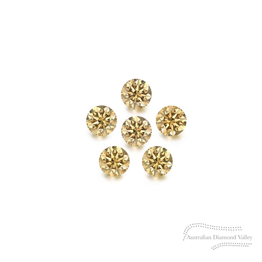 Diamond Valley Baby Daisy 0.03ct Authentic Australian Champagne Argyle Origin Diamond - C5
