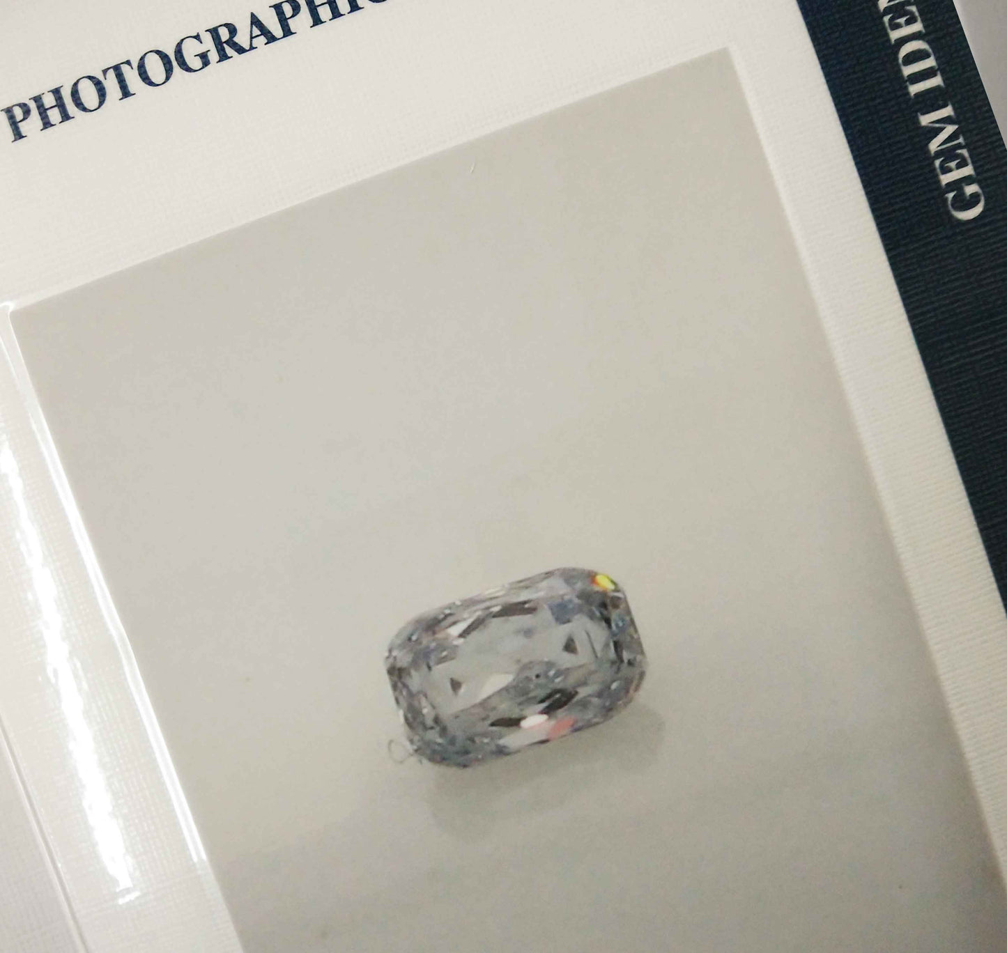 0.06ct Authentic Australian Blue Radiant Cut Diamond of Argyle Origin - BL1 (14/27)