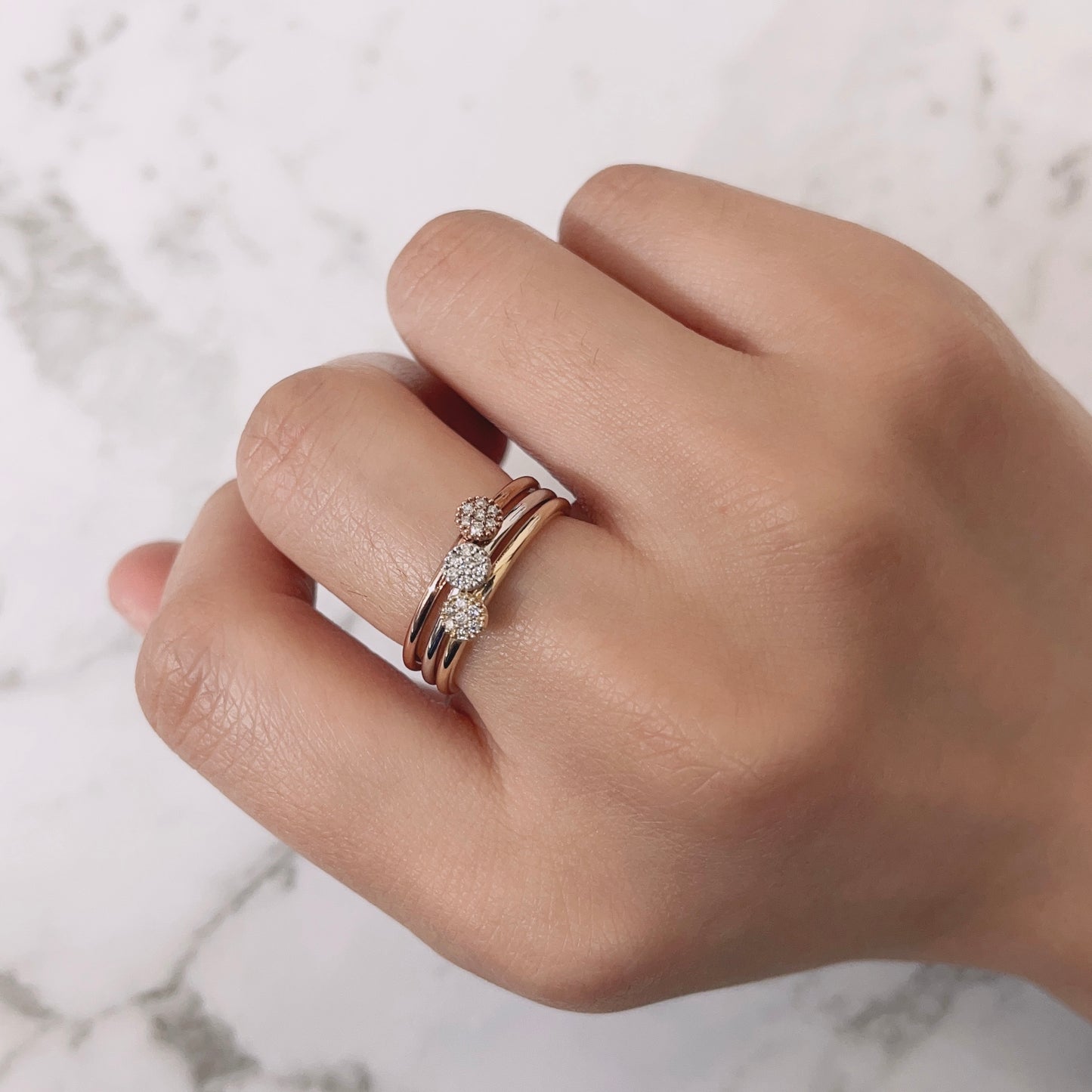 Desert Daisy Argyle Australian Diamond Stacker Ring