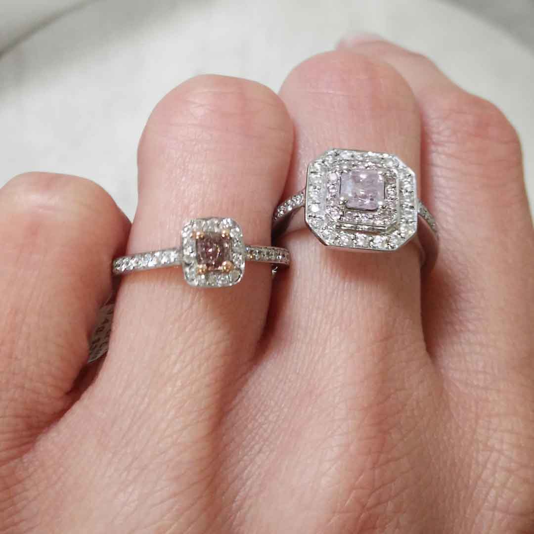 Lavender Bay Argyle Australian Diamond Ring - 8P