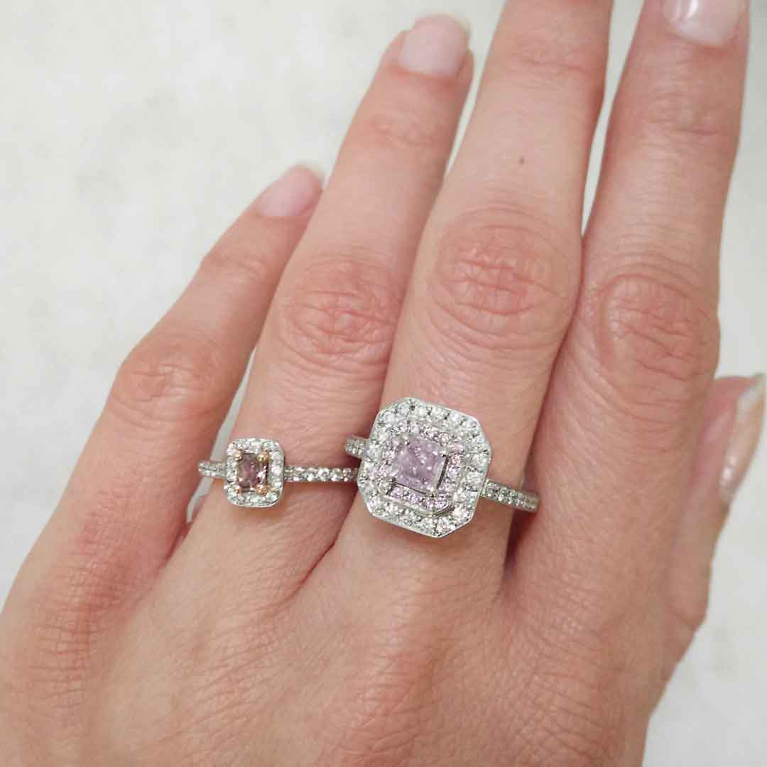 Lavender Bay Argyle Australian Diamond Ring - 8P