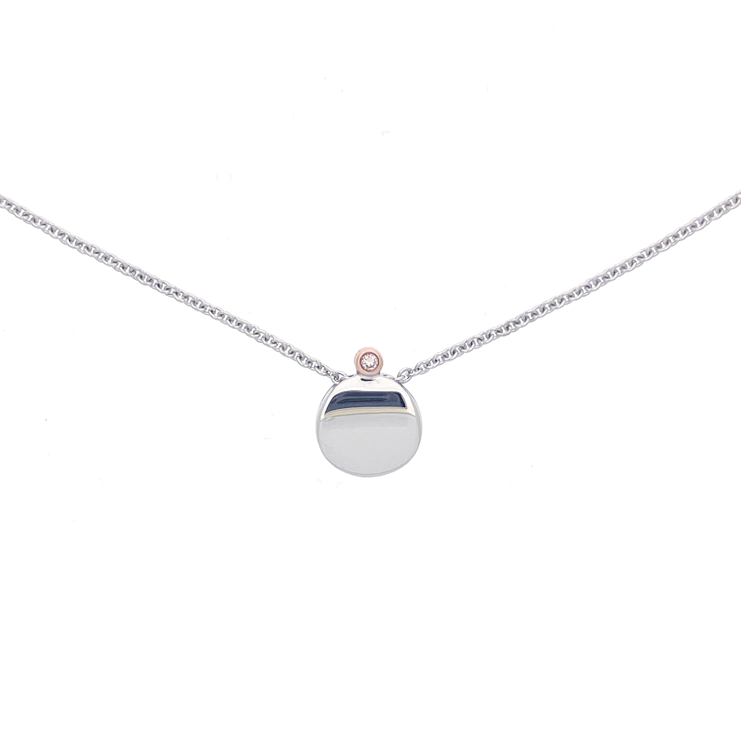Enchanted Pink Diamond Sliver Necklace