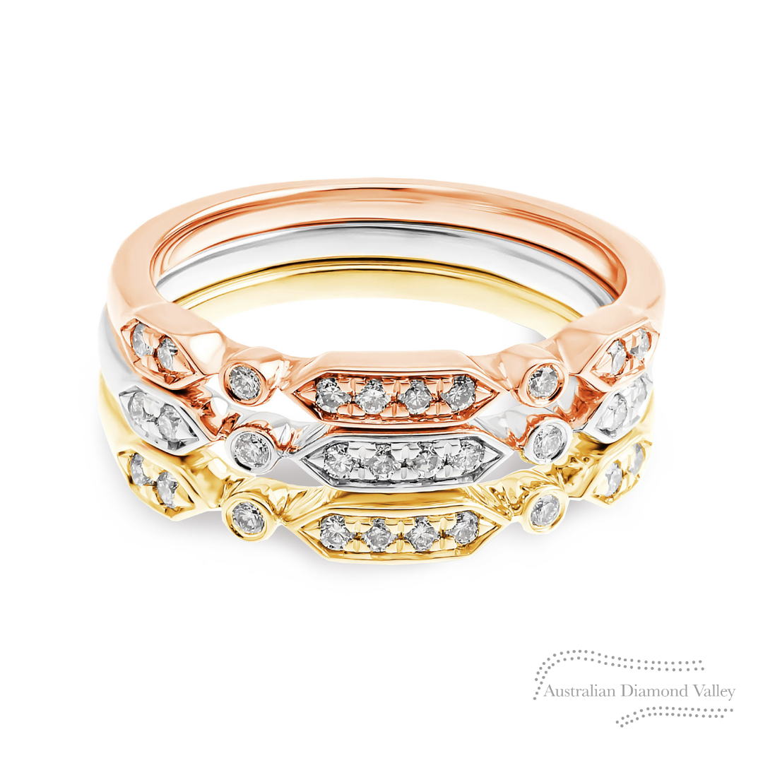 Lucinda Argyle Australian Diamond Stacker Ring