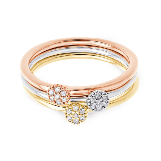 Desert Daisy Argyle Australian Diamond Stacker Ring