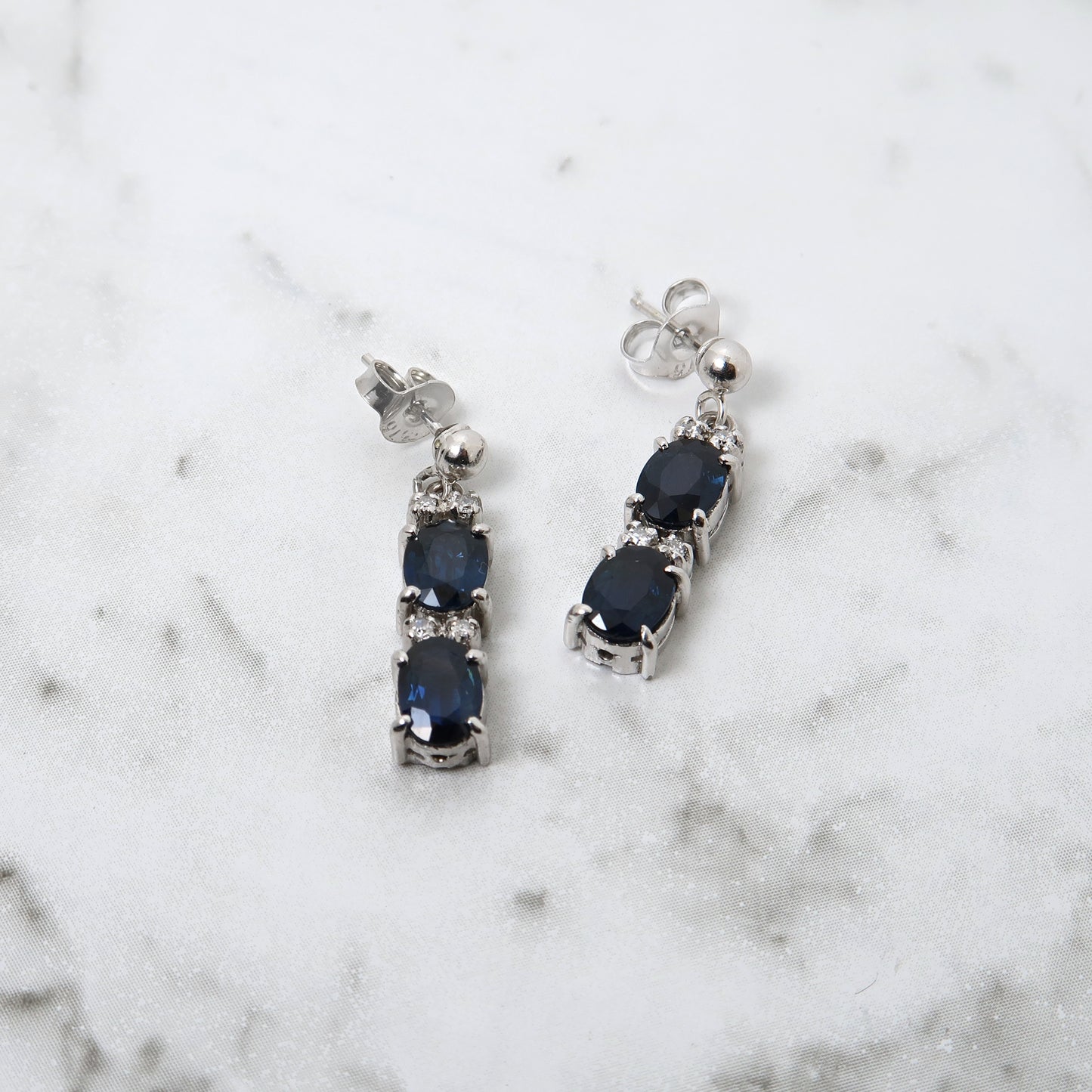 Oceania Australian Blue Sapphire Earrings