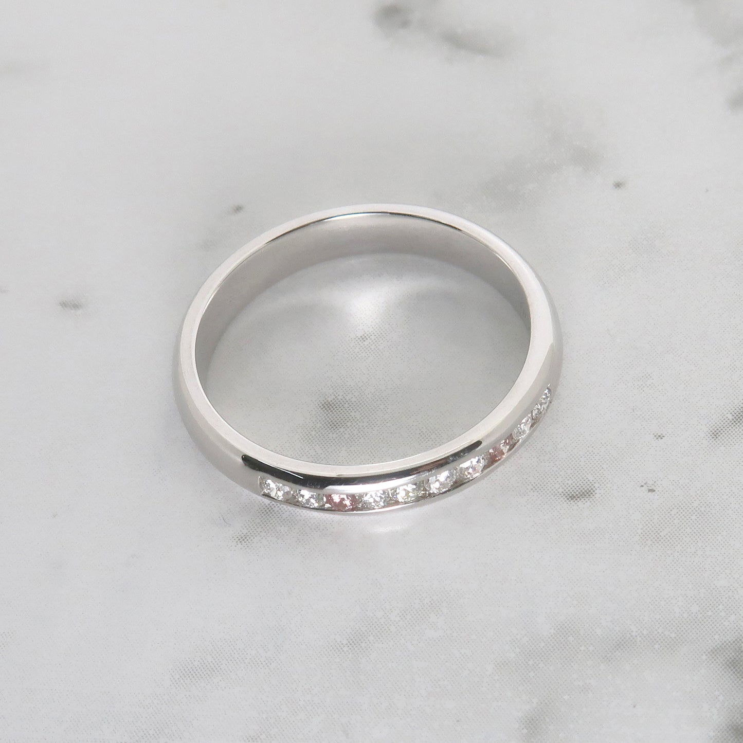 Pink Meadow Argyle Australian Diamond Stacker Ring - PC2