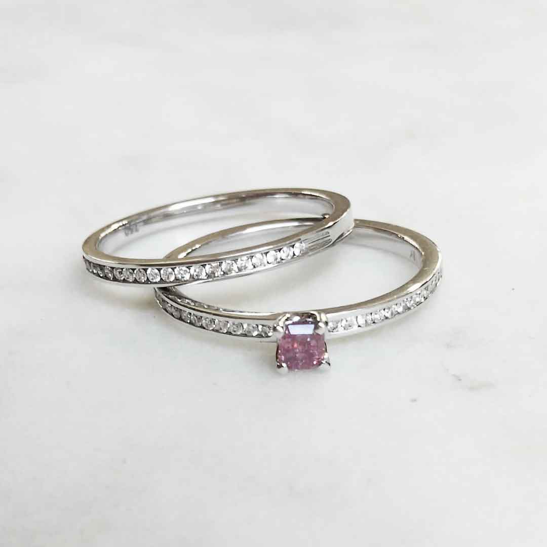 Cressida Argyle Australian Diamond Ring & Matching Band - 4PP