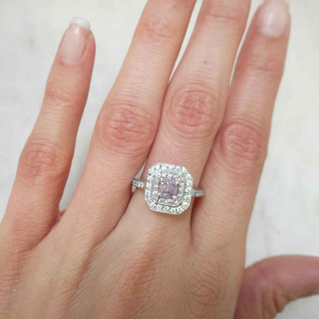 Lavender Bay Argyle Australian Diamond Ring - 8P
