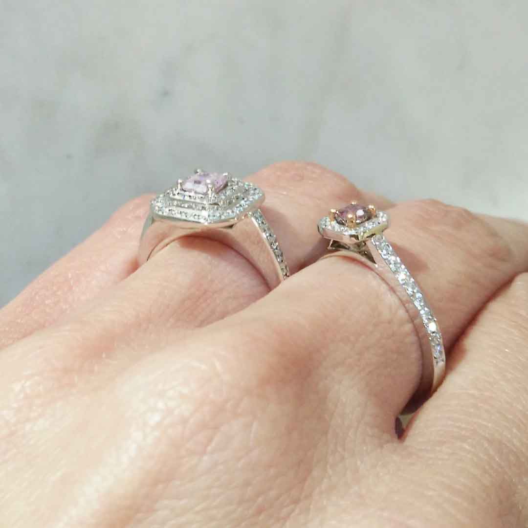 Lavender Bay Argyle Australian Diamond Ring - 8P