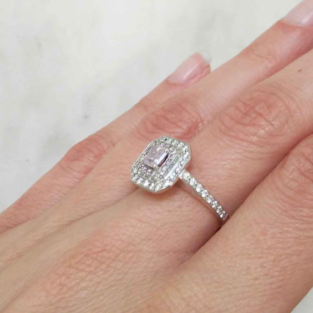 Lavender Bay Argyle Australian Diamond Ring - 8P